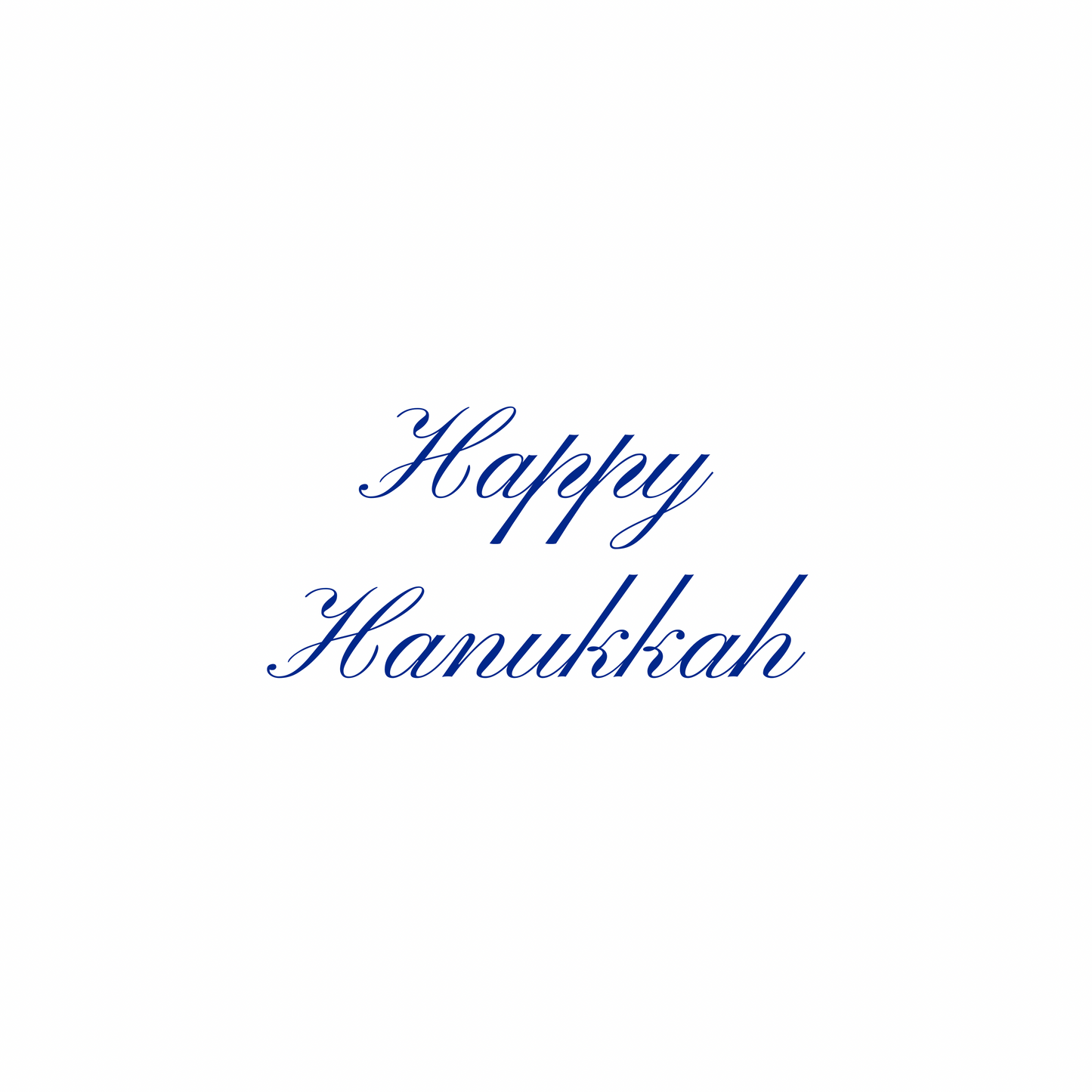 New Pinyon Script “Happy Hanukkah” Plate