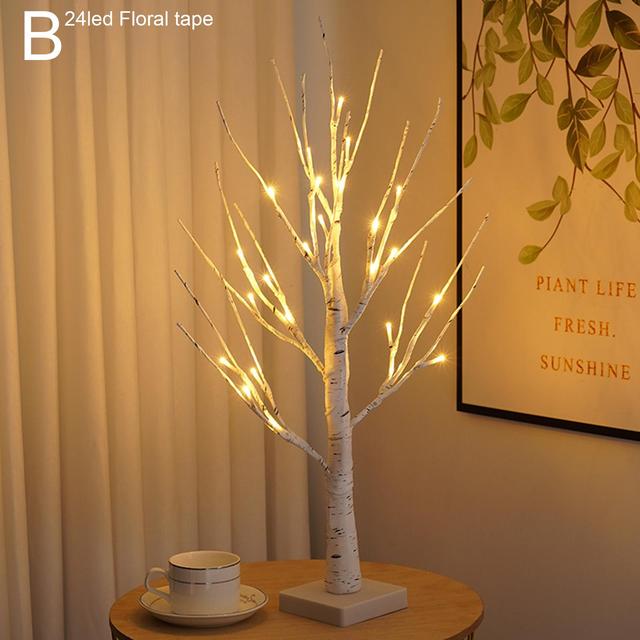 Mini Copper Wire LED Light-Up Tree