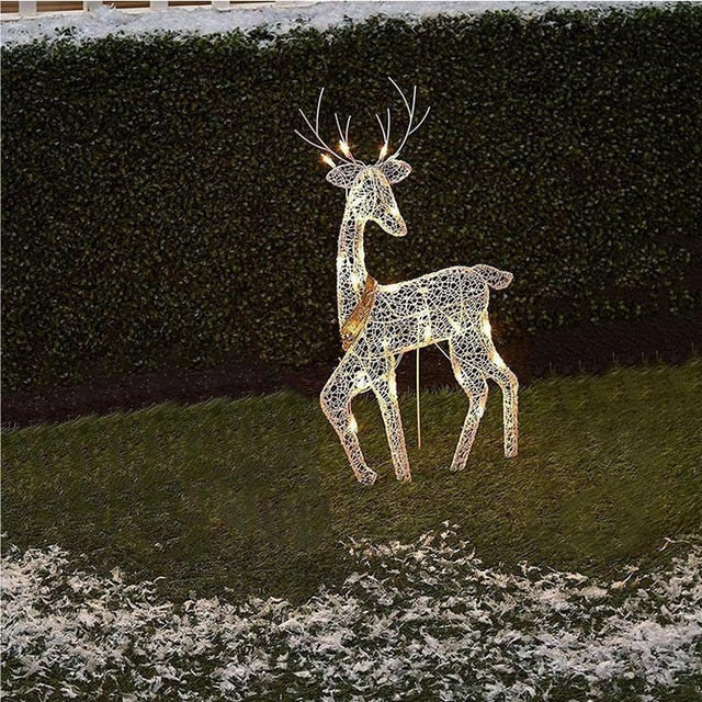 LED Wrought Iron Reindeer Decorations