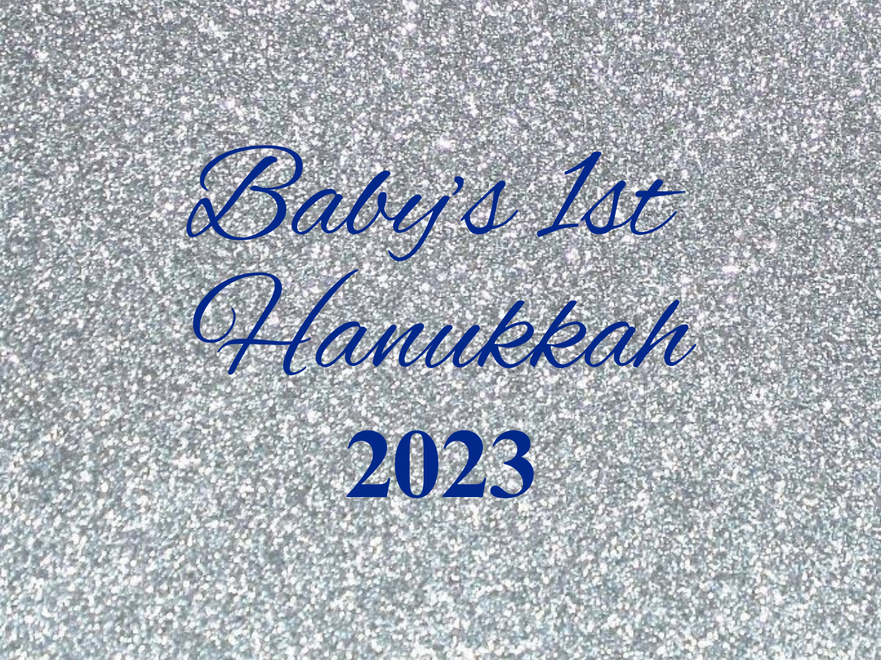 “Baby’s 1st Hanukkah” Medallion Ornament (Colored Background & Font)