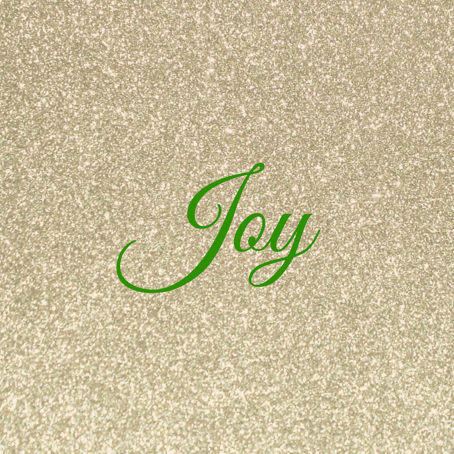 Cursive “Joy” Plate (Gold Glitter Background)