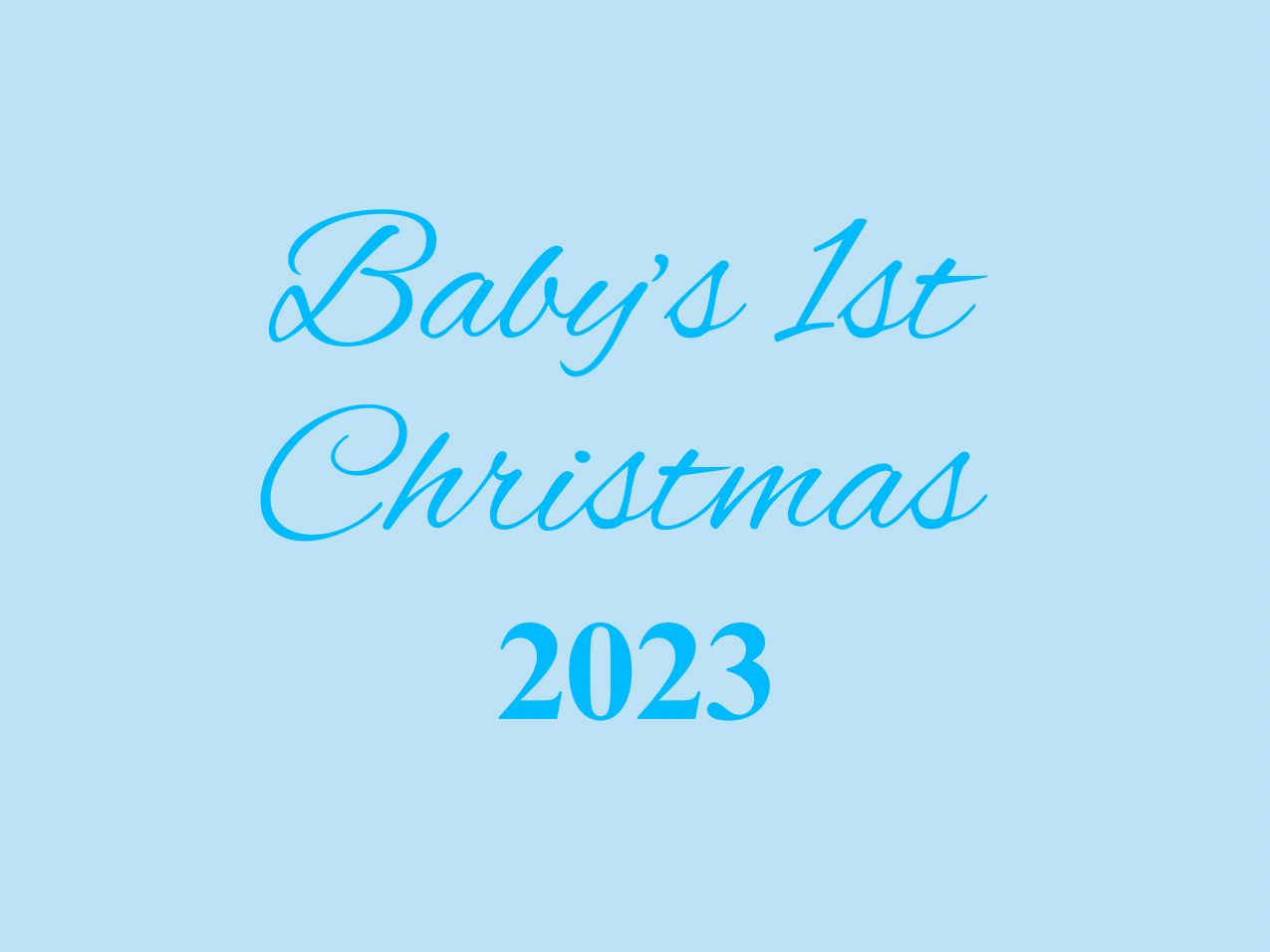 “Baby’s 1st Christmas” Medallion Ornament (Colored Background & Font)