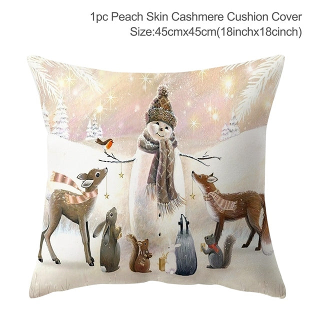 Winter-Themed Pillow Cover