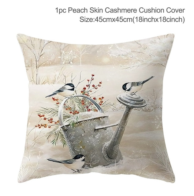 Winter-Themed Pillow Cover