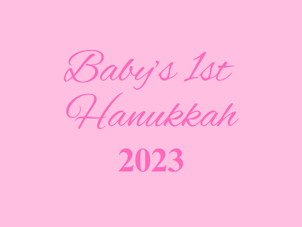 “Baby’s 1st Hanukkah” Medallion Ornament (Colored Background & Font)