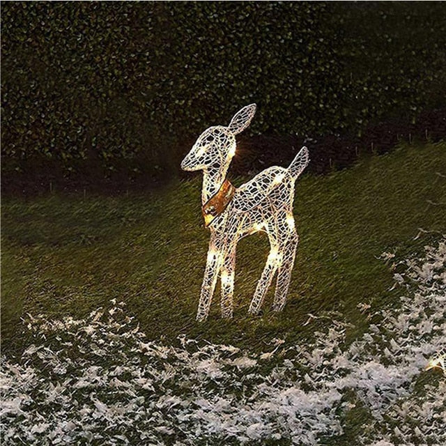 LED Wrought Iron Reindeer Decorations