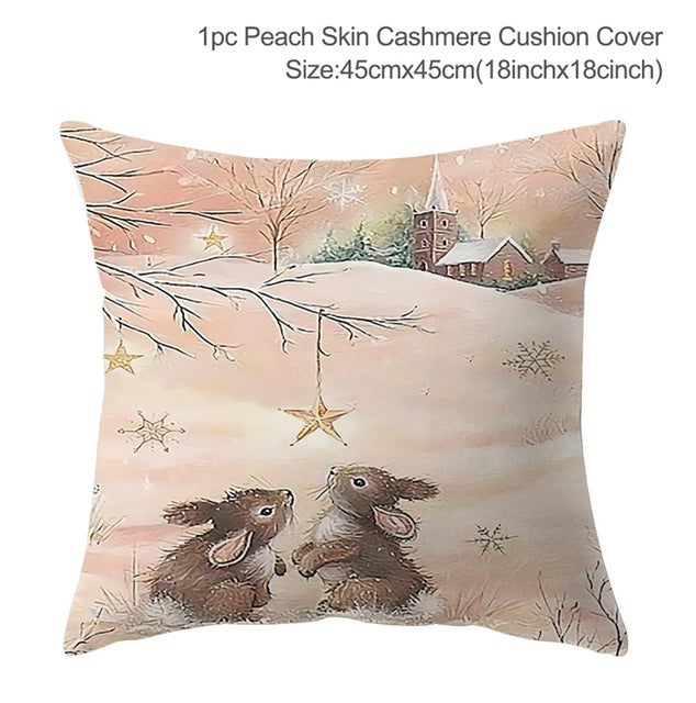 Winter-Themed Pillow Cover