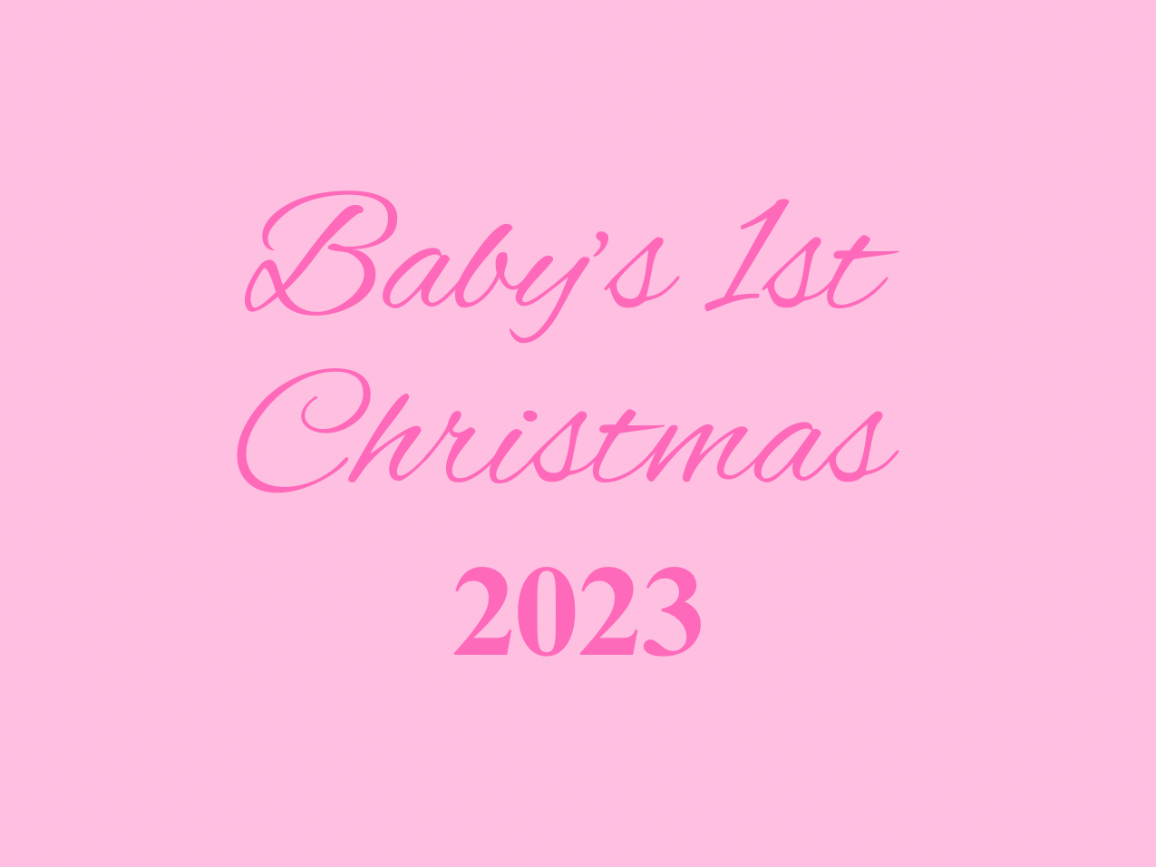 “Baby’s 1st Christmas” Medallion Ornament (Colored Background & Font)