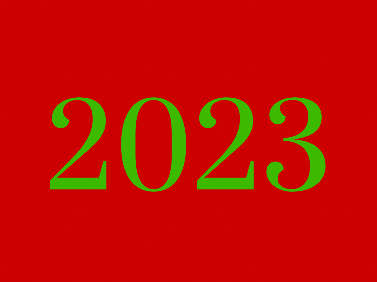 “2023” Medallion Ornament (Colored Background & Font)