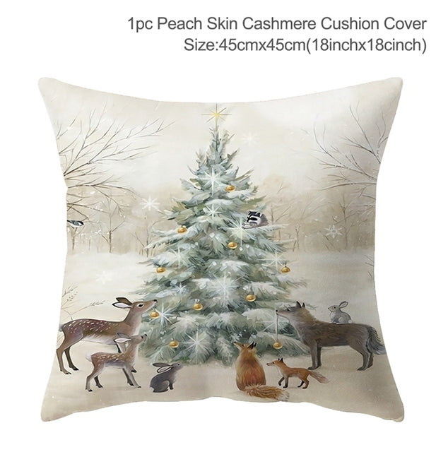 Winter-Themed Pillow Cover