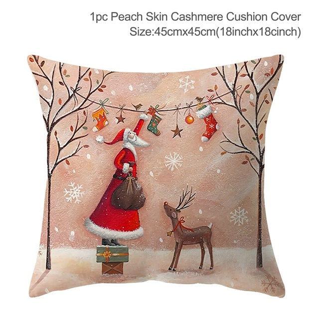 Winter-Themed Pillow Cover