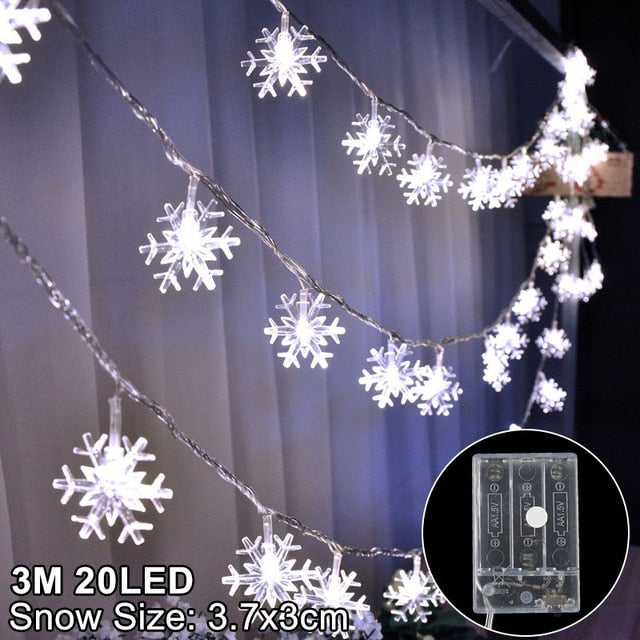 LED Snowflake Lights