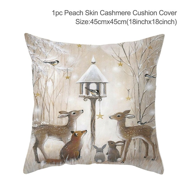 Winter-Themed Pillow Cover