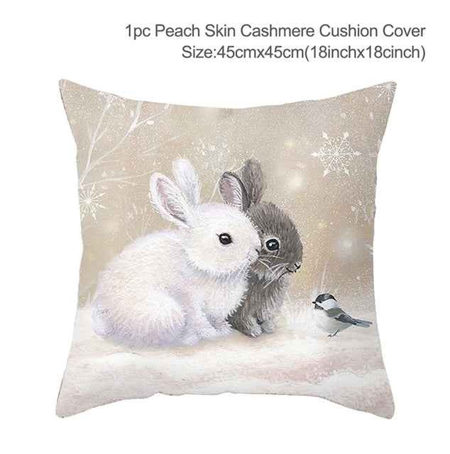 Winter-Themed Pillow Cover