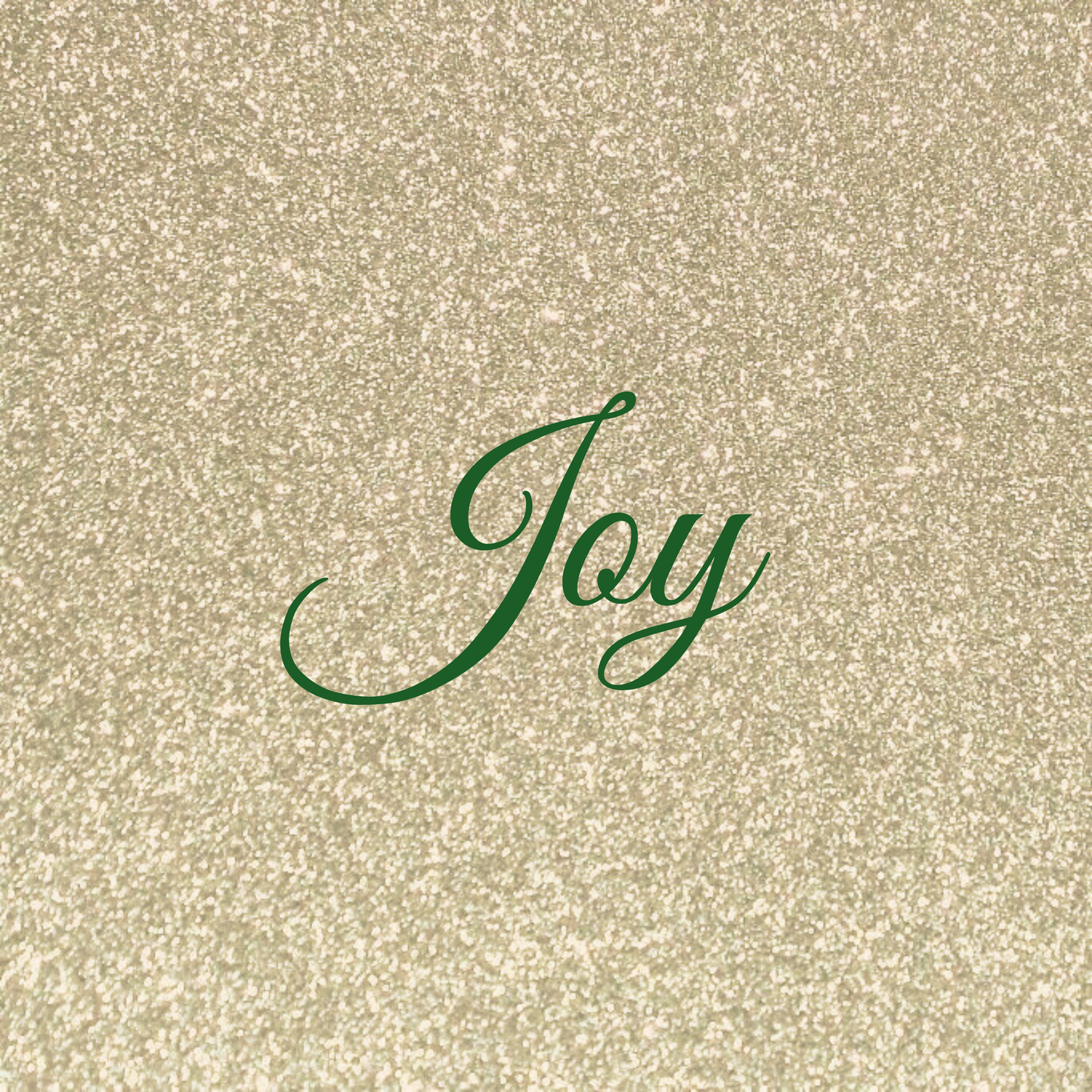 Cursive “Joy” Plate (Gold Glitter Background)