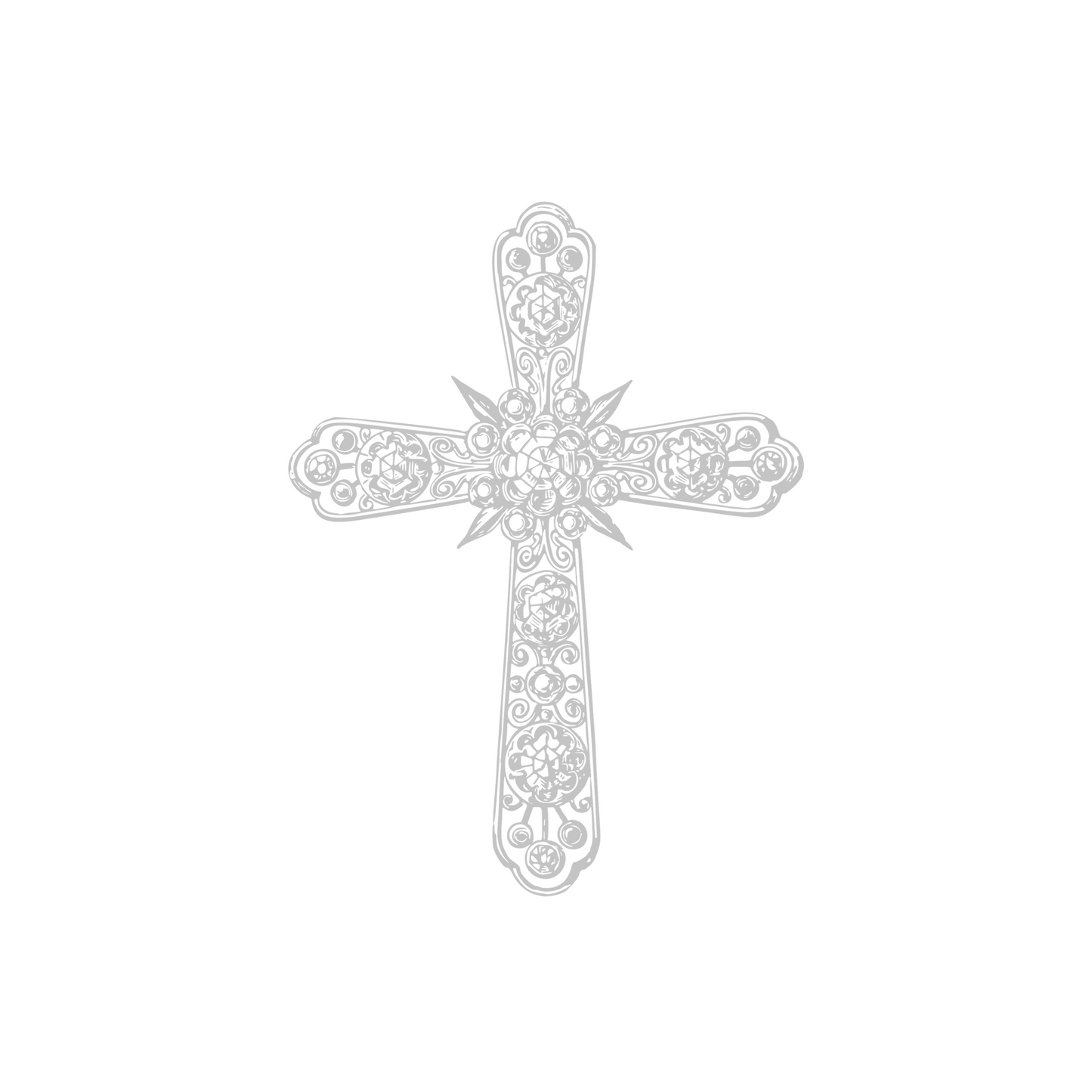 Ornate Cross Plate