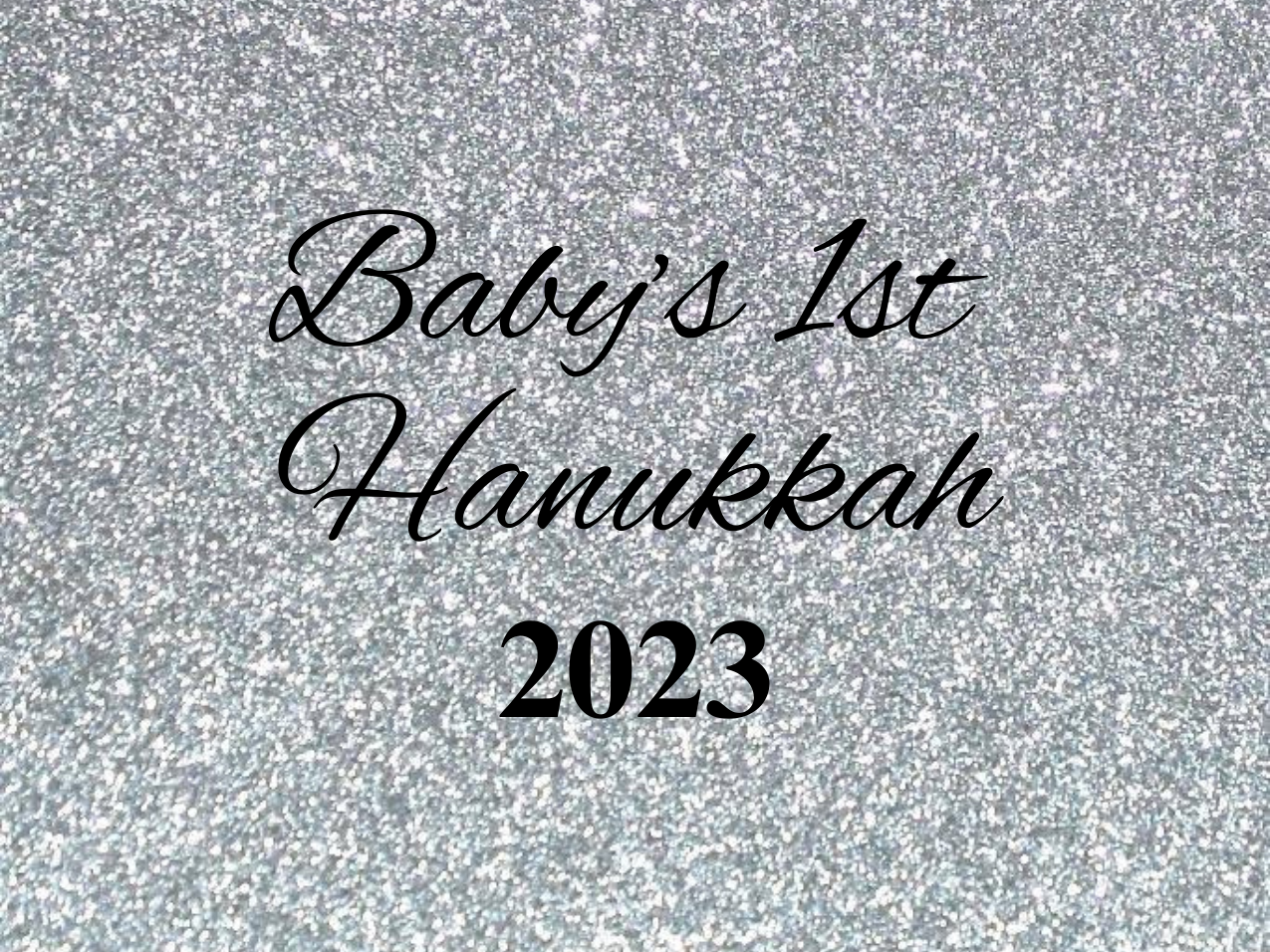 “Baby’s 1st Hanukkah” Medallion Ornament (Colored Background & Font)