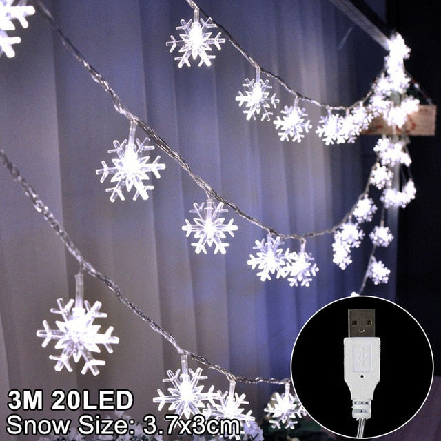 LED Snowflake Lights