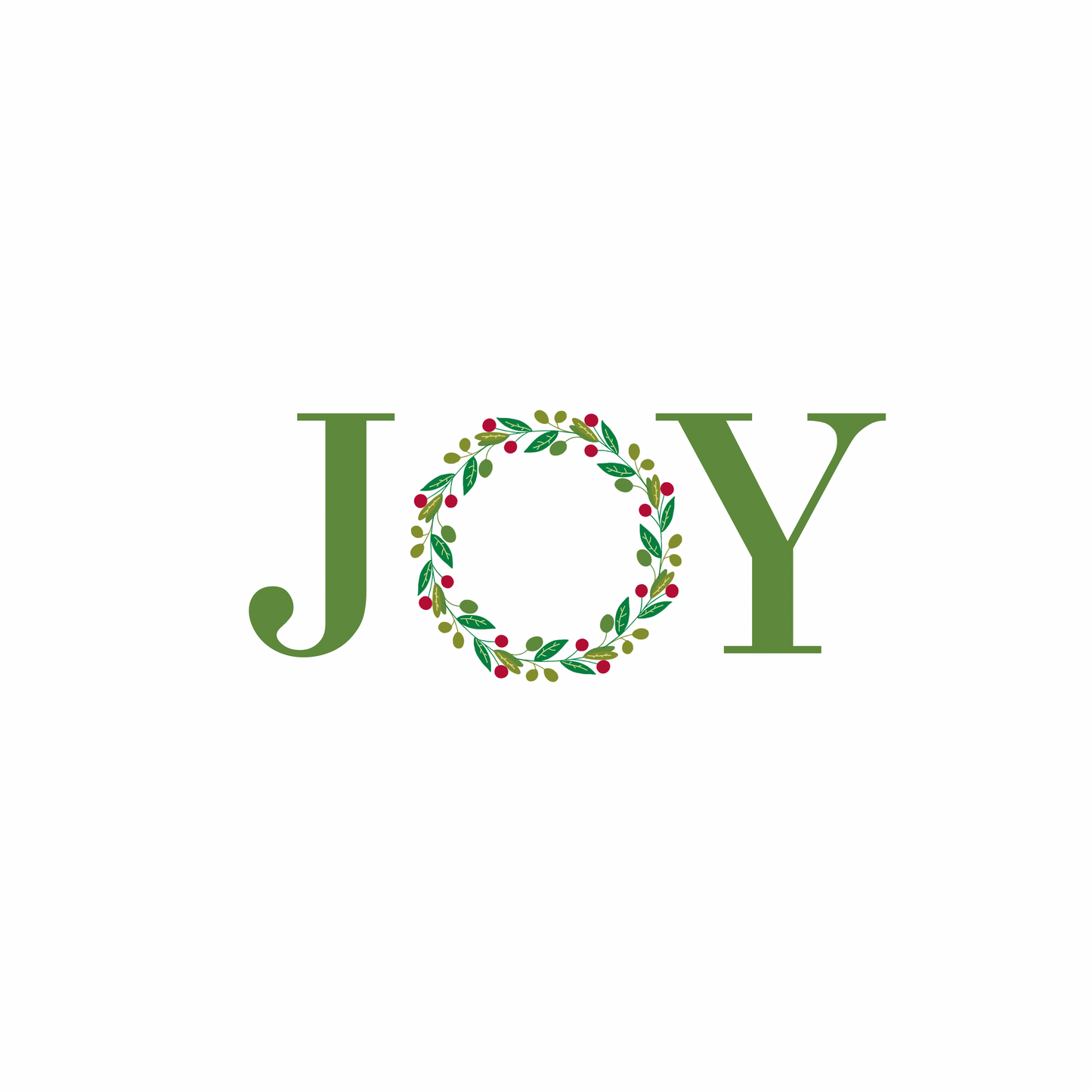 “Joy” Wreath Plate