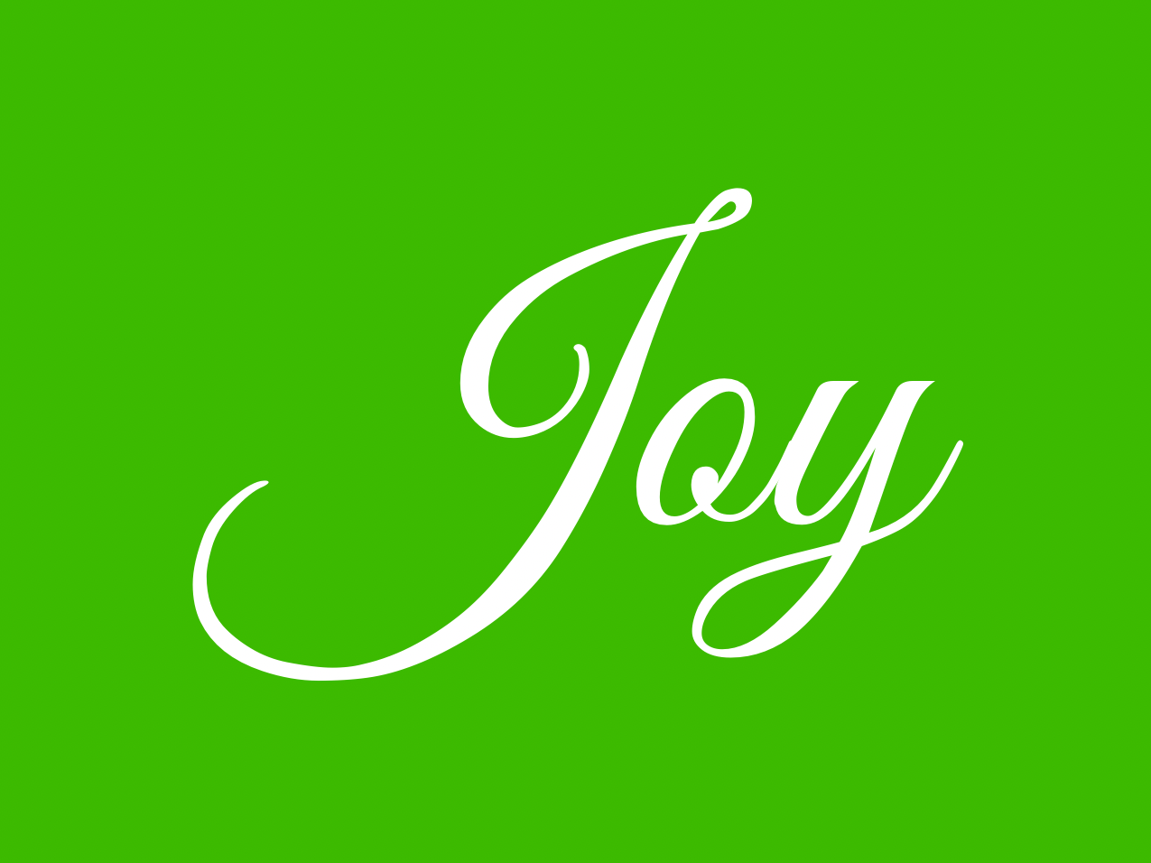 “Joy” Medallion Ornament (Colored Background w/ White Font)