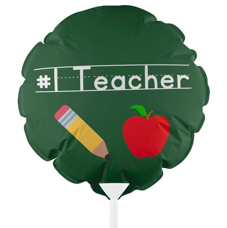 #1 Teacher Balloon