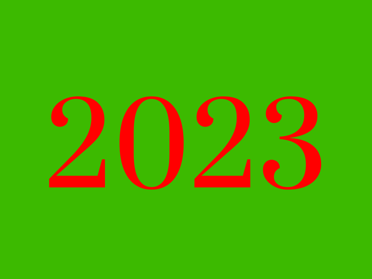 “2023” Medallion Ornament (Colored Background & Font)