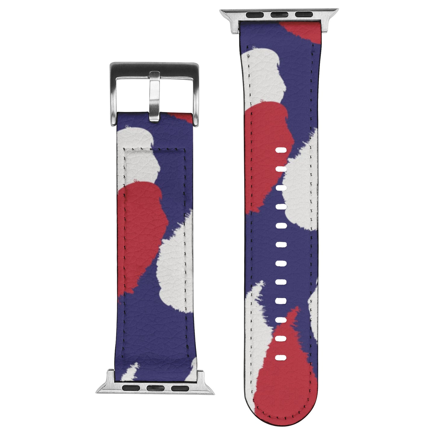 Apple Watch Band (Red/White/Blue Splotch)