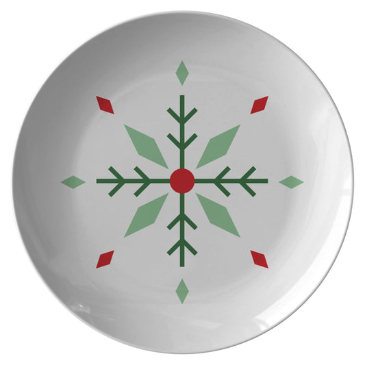 Christmas Snowflake Plate