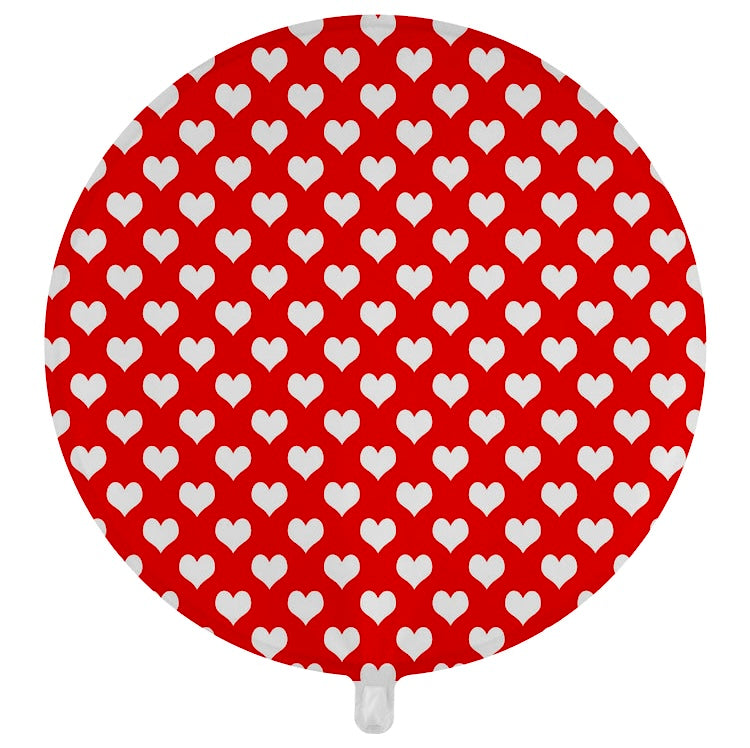 White Hearts Balloon