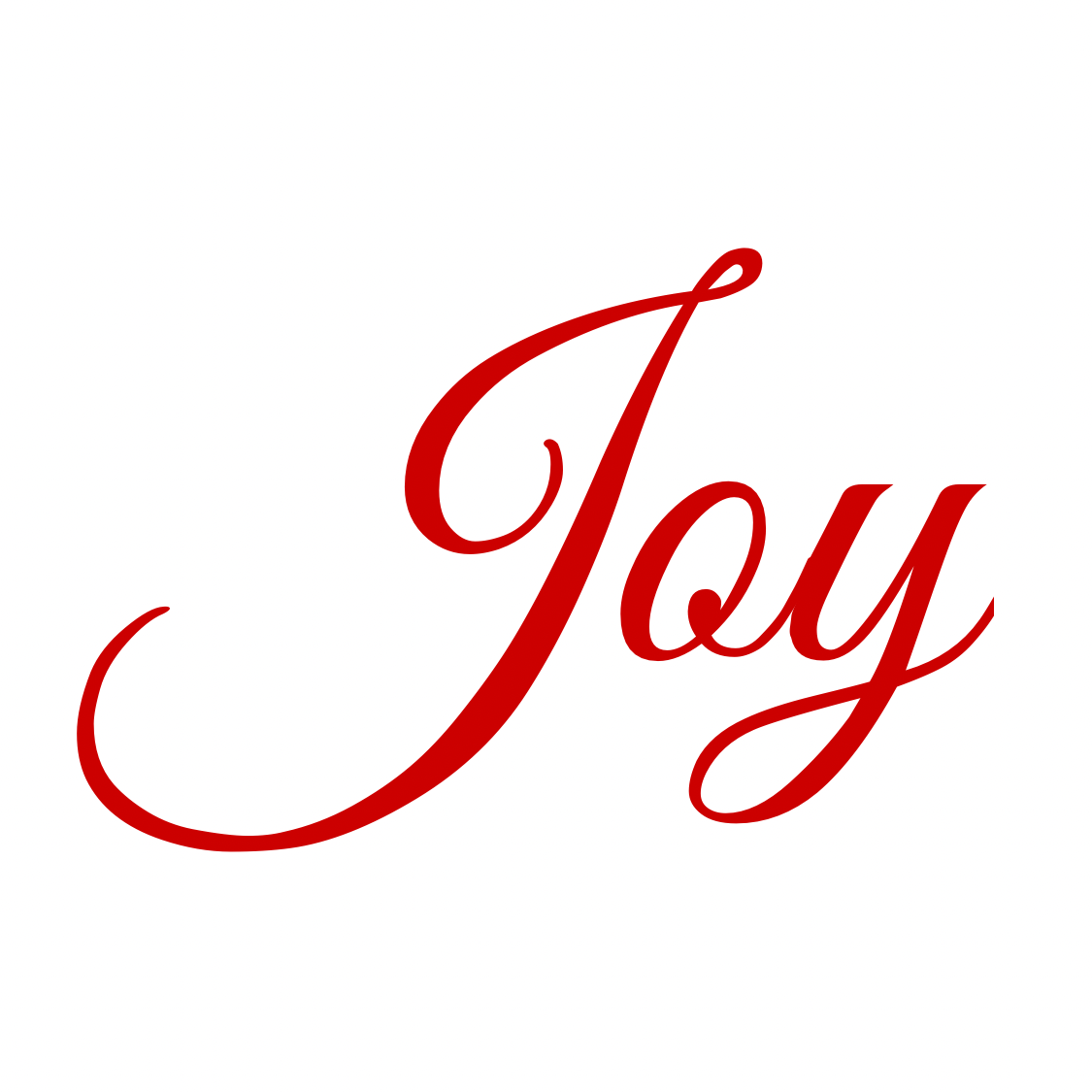 Cursive “Joy” Mug