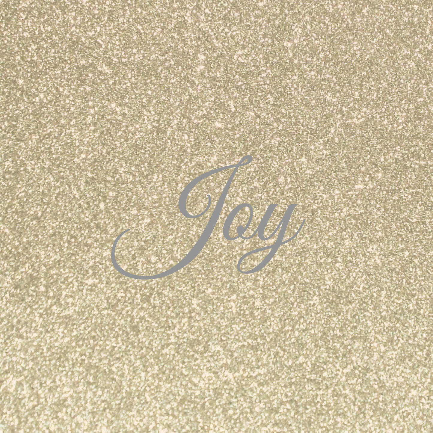 Cursive “Joy” Plate (Gold Glitter Background)