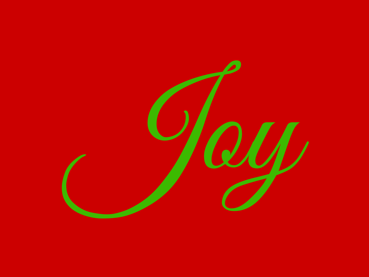 “Joy” Medallion Ornament (Colored Background & Font)