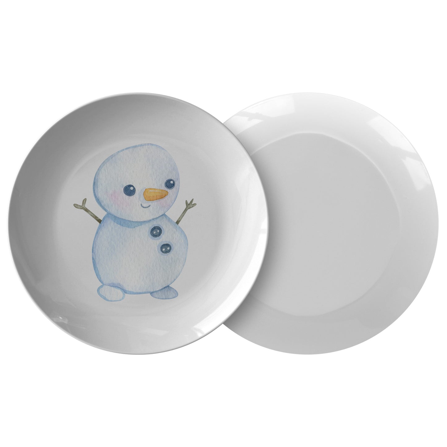 Happy Snowman Plate