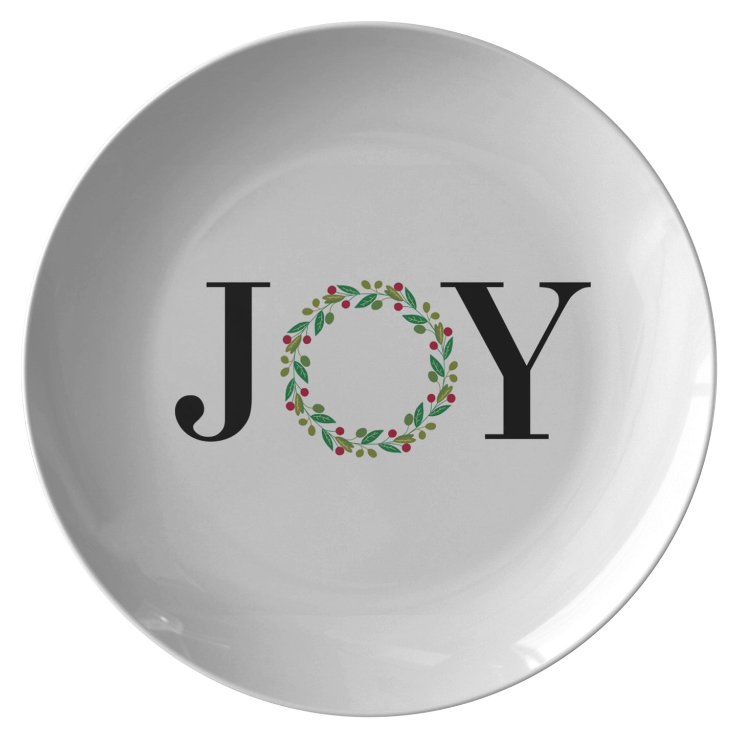 “Joy” Wreath Plate