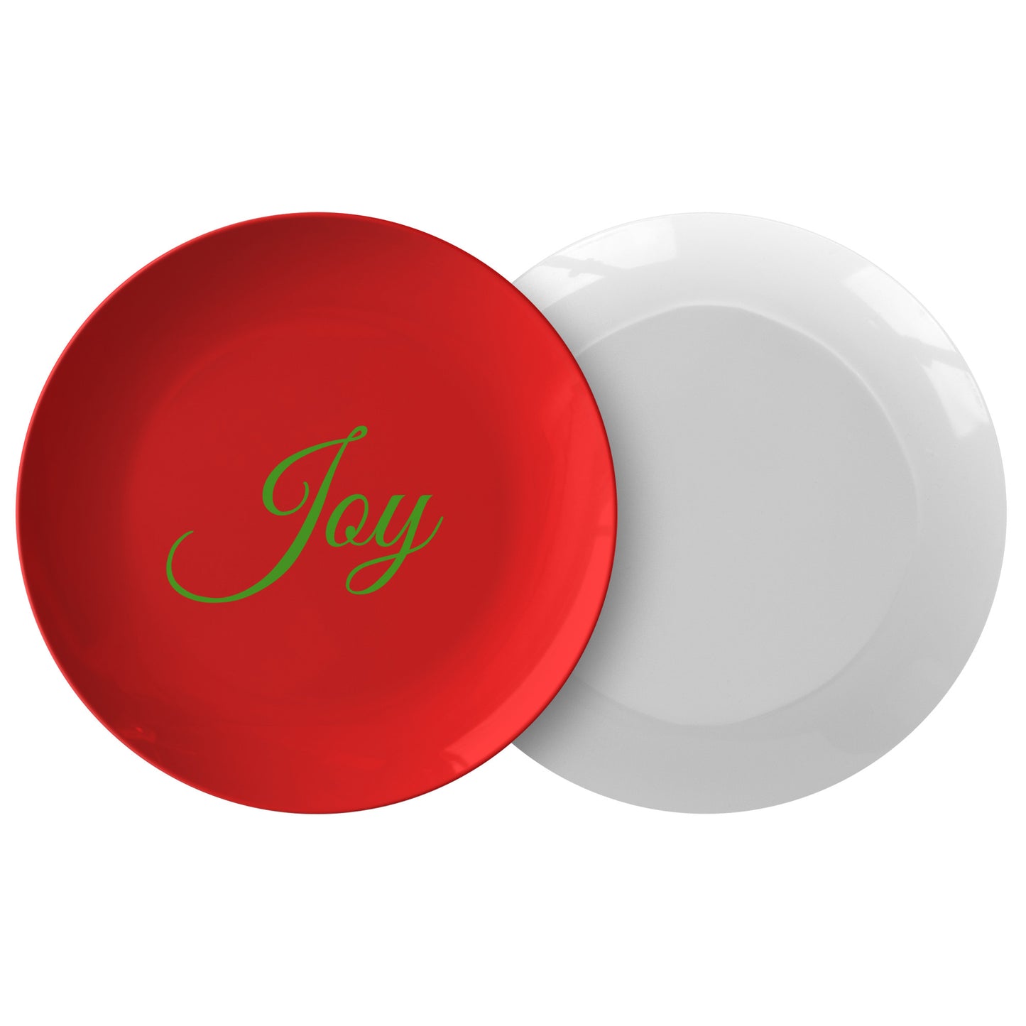 Cursive “Joy” Plate (Colored Background & Font)