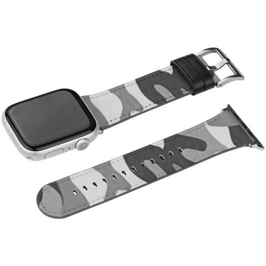 Apple Watch Band (Black/White Camo)