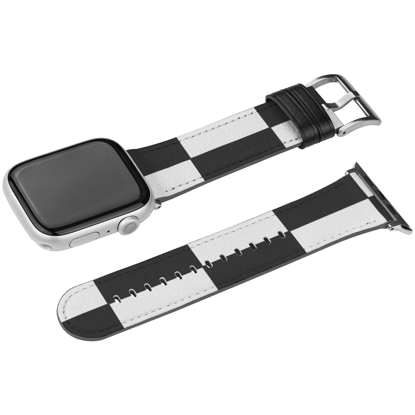 Apple Watch Band (Black/White Checkerboard)