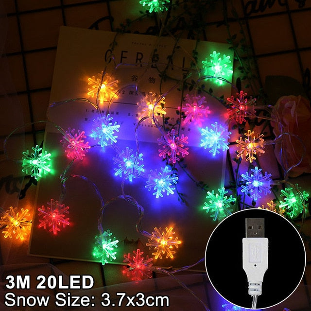 LED Snowflake Lights