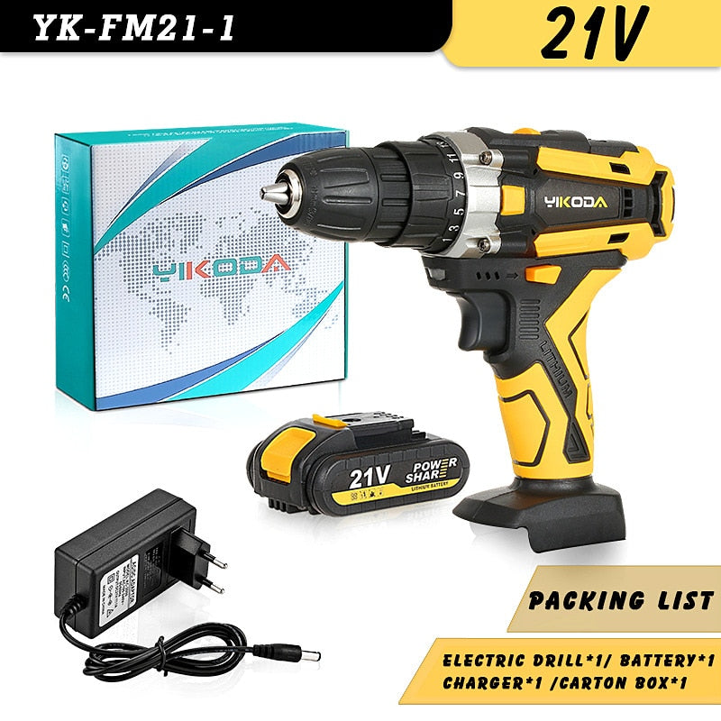 Yikoda Rechargeable Electric Drill