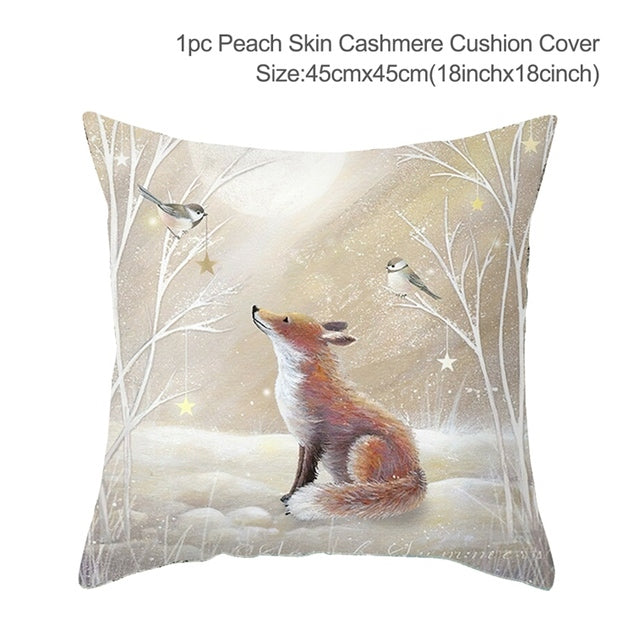 Winter-Themed Pillow Cover