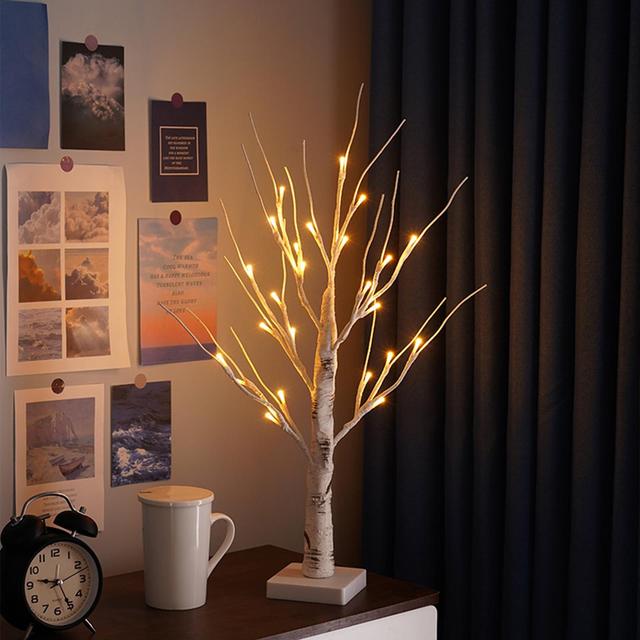 Mini Copper Wire LED Light-Up Tree