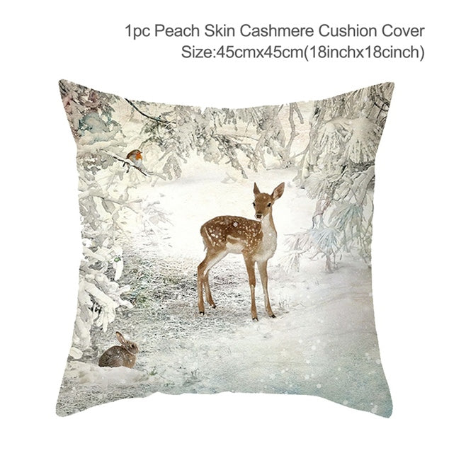 Winter-Themed Pillow Cover