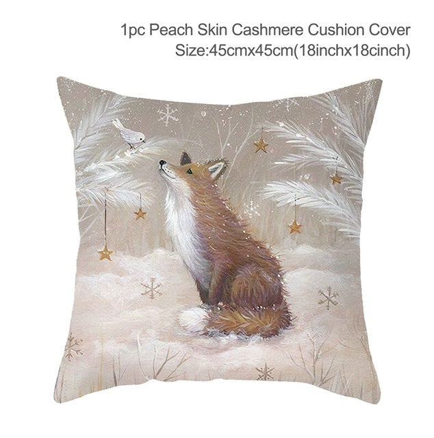 Winter-Themed Pillow Cover