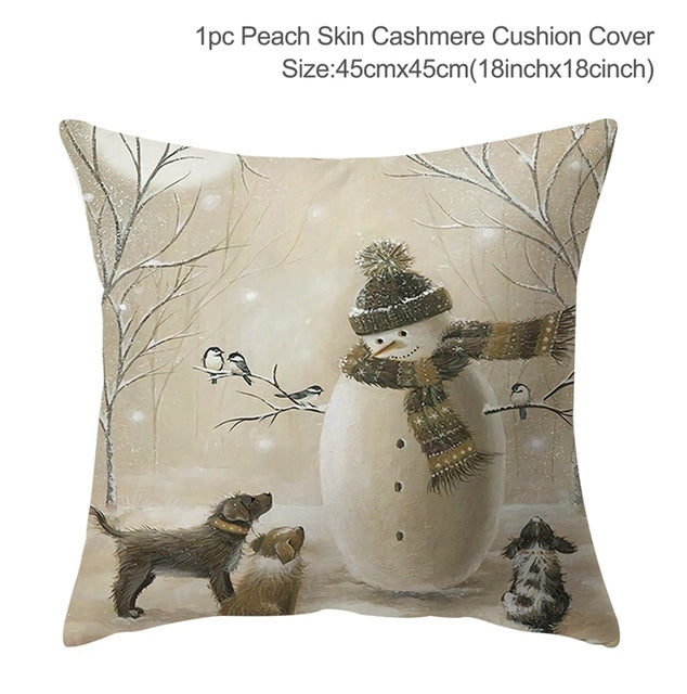 Winter-Themed Pillow Cover