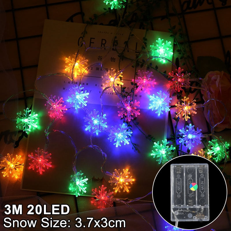 LED Snowflake Lights