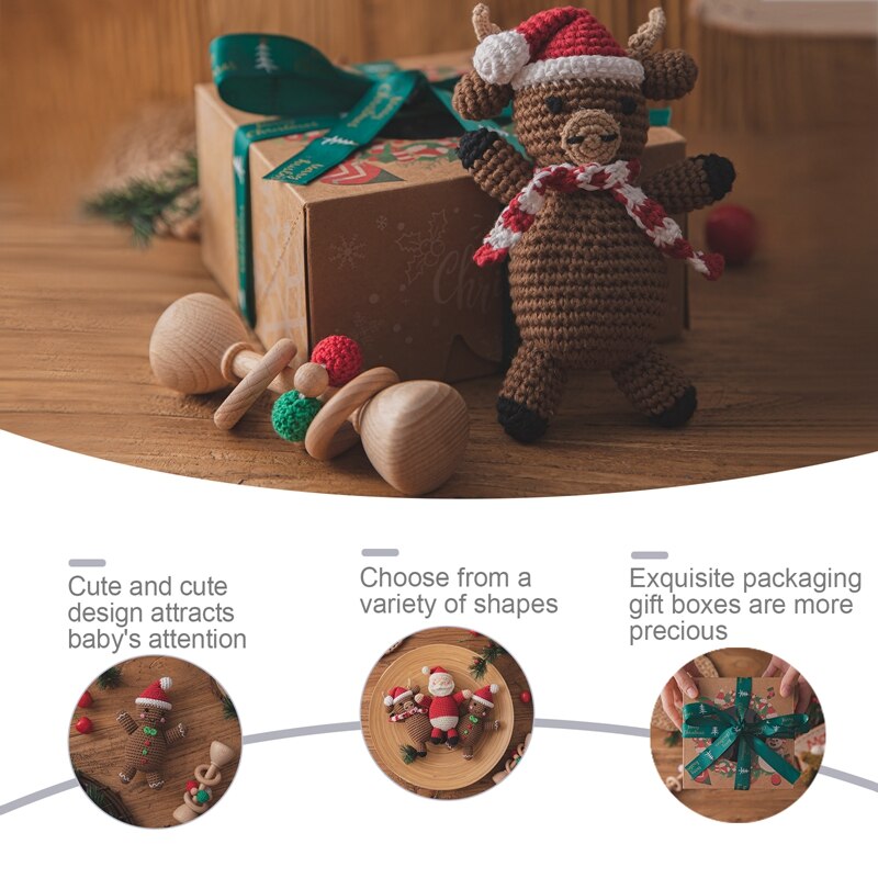 Christmas Baby Rattle Toy