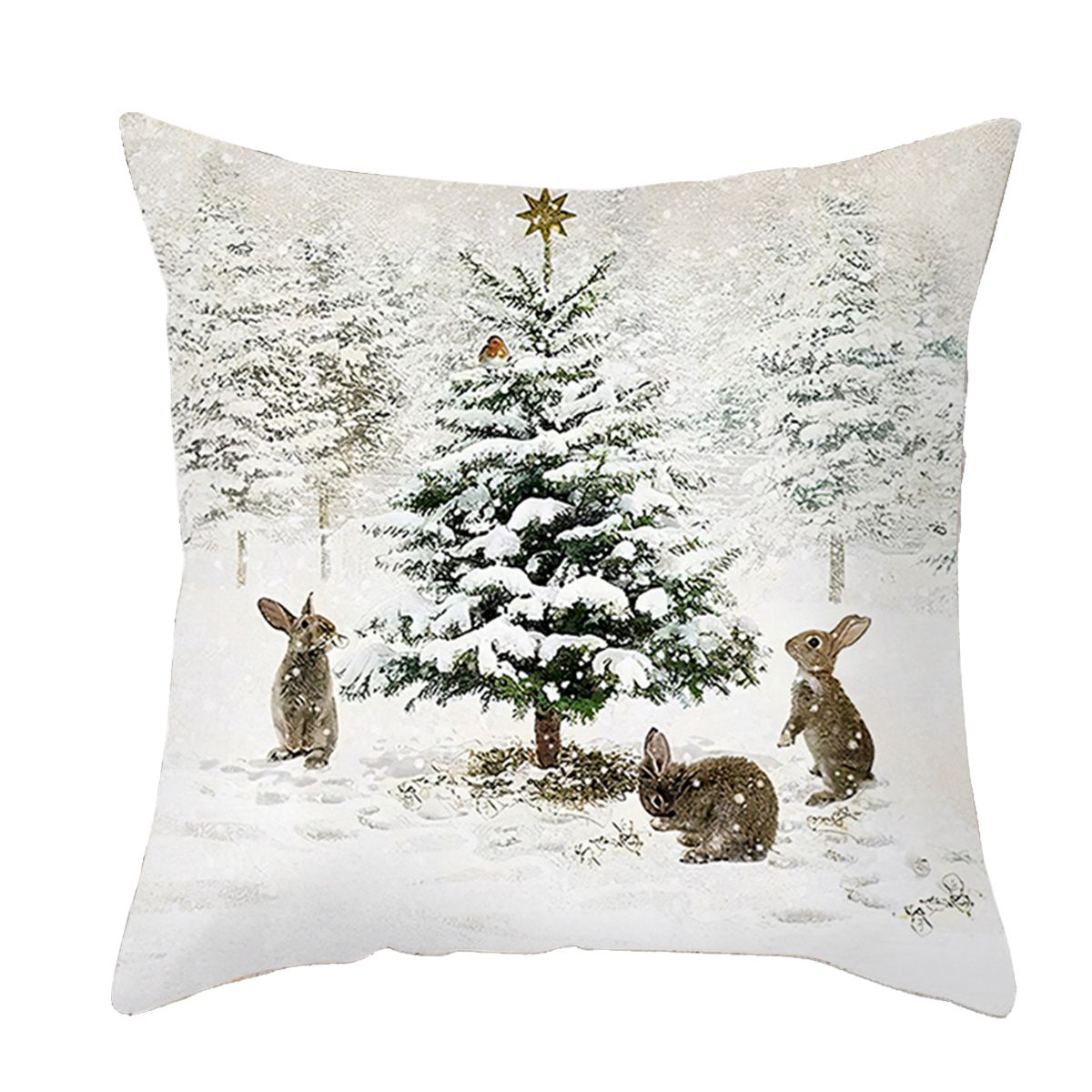 Winter-Themed Pillow Cover