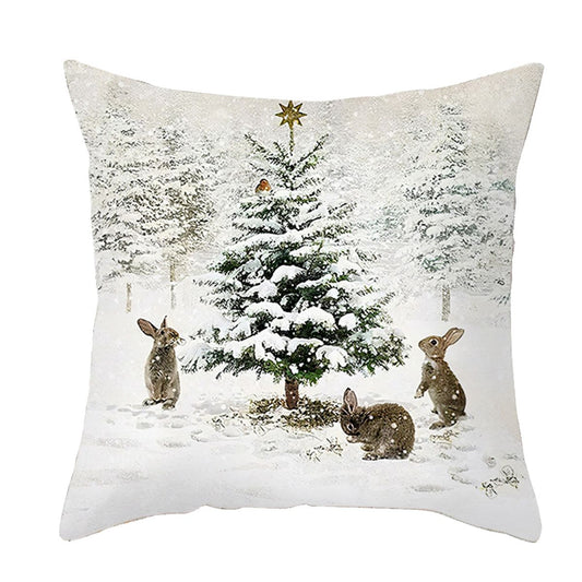 Winter-Themed Pillow Cover