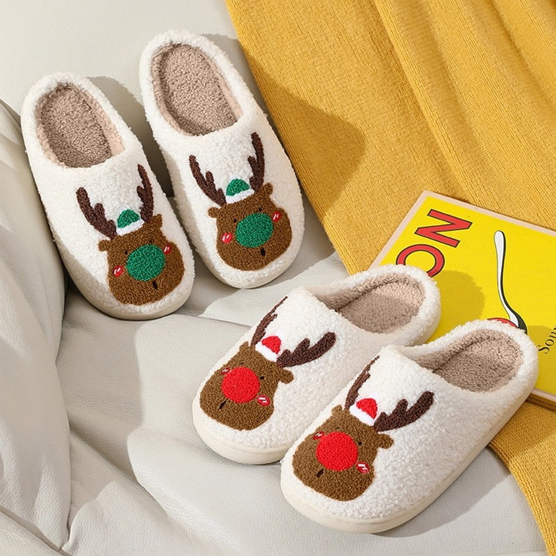 Christmas Reindeer Slippers