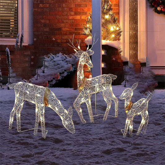 LED Wrought Iron Reindeer Decorations